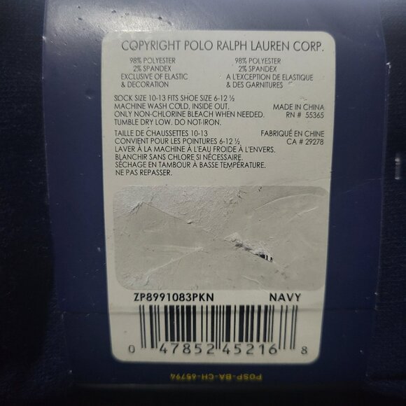 Polo Ralph Lauren 3-Pack Casual Dress Socks Dots Navy Blue Grey Maroon Dark Red - Picture 2 of 6